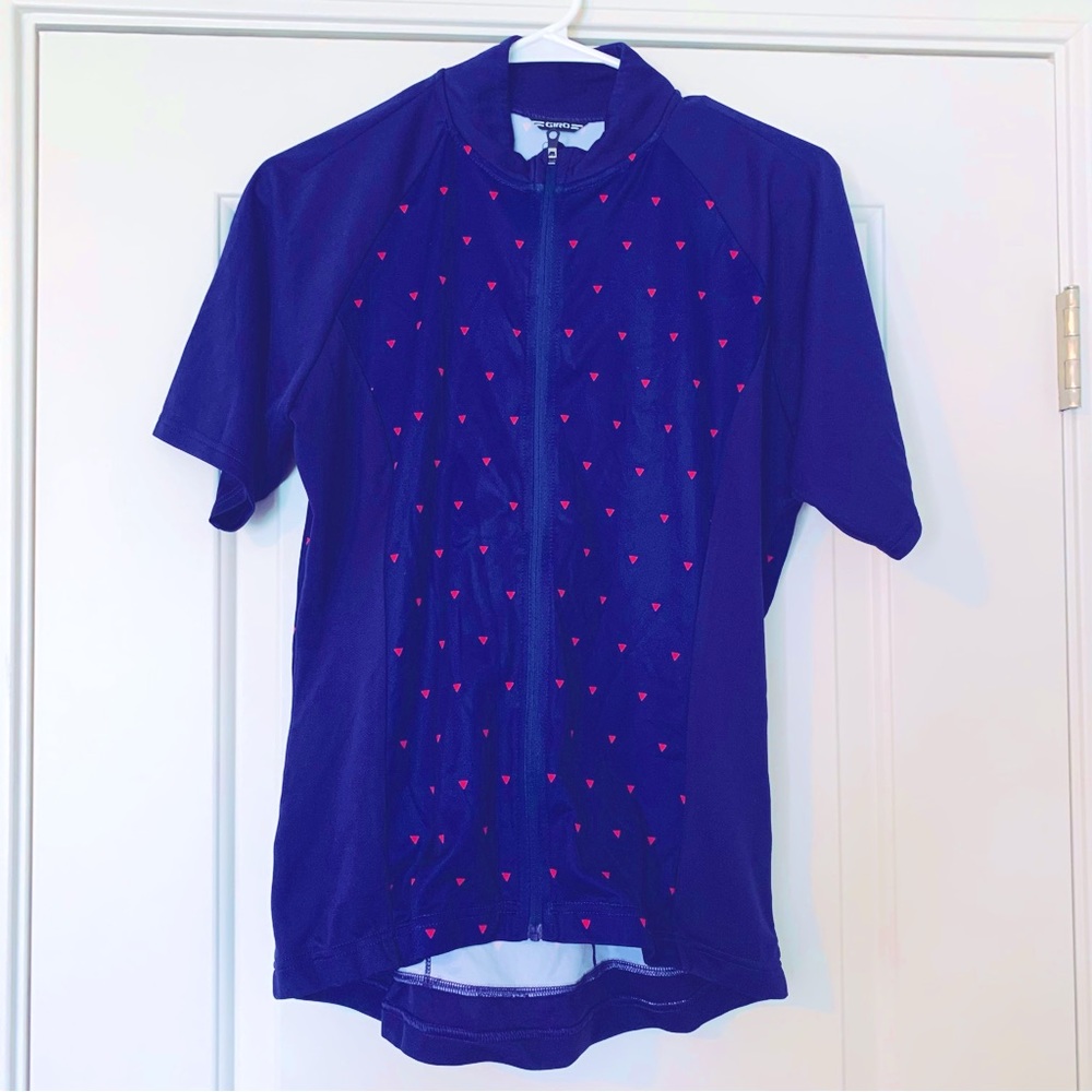 Giro women’s road Cycling Jersey shirt Xl purple pink dot venture sport